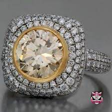 Brown Diamond Brown Diamond Engagement Ring Champagne Diamonds Engagement Estate Engagement Ring