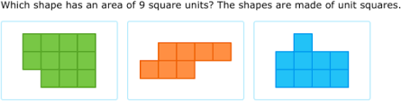 Maybe you would like to learn more about one of these? Ixl Select Figures With A Given Area 3rd Grade Math
