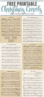 Vintage Christmas Carol Printables Free Christmas Printables Christmas Sheet Music Sheet Music Crafts