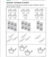 Equal Sets Get Ready To Garden Comparison Worksheets Kindergarten Worksheets Pre K Worksheets Worksheets