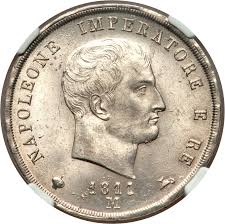 1.000.000 lire sterline = 5.739.195,26 lei românești pentru data de 30.06.2021. 5 Lire Napoleon I Napoleonic Kingdom Of Italy Numista