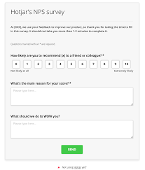 Use a top notch poll maker to create an email poll that gathers information and boosts engagement. Nps Survey Set Up How To Conduct A Net Promoter Survey Hotjar