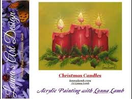 Christmas Candles Acrylic Youtube