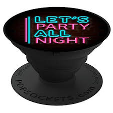 The Pixelpod Let S Party All Night Blue Pink Neon Lights Https Www Amazon Com Dp B07cxbkbcq Ref Cm Sw R Pi Dp U X With Images Popsockets Pink Neon Lights Party Night