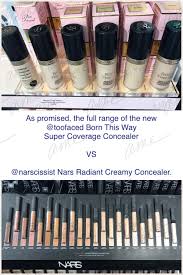 Conceal, contour, highlight, and retouch with this super perfecting, natural finish concealer/makeup hybrid. Swatches All Shades Of Toofaced Born This Way Super Coverage Vs All Shades Rcc Makeupaddiction