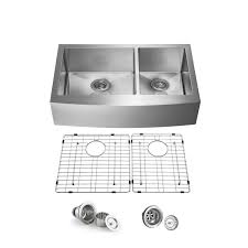 A circular kitchen that saves space. Home Living Home Improvement Stainless Steel Circle Drain Farmhouse Apron Kitchen Sink Single Bowl 16 Gauge Multiple Sizes Available