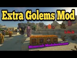 Now introducing 40 golems made from minecraft blocks, ranging from wood and glass to diamond and nether brick. Minecraft 1 16 5 Extra Golems Mod Youtube
