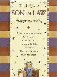 So far you are not. Son In Law Birthday Card Bsl 14 Clever Birthday Wishes Happy Birthday Son Birthday Wishes For Son