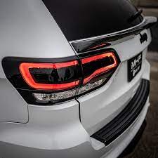 Painted Gloss Black Design Led Taillights 2014 2020 Jeep Wk2 Jeep Jeep Cherokee Accessories Jeep Grand Cherokee Srt