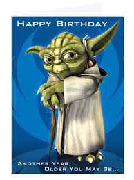 Star Wars Clone Wars Yoda Birthday Sound Card General Birthday Birthday Cards Cards Star Wars Birthday Birthday Star Birthday Ecards
