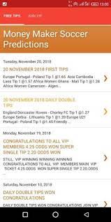 Oct 31, 2021 · money maker sure football prediction english soccer betting tips, soccer tips for betting, soccer betting tips for today matches, free tips soccer betting, soccer bet tip, betting tips for soccer, best soccer betting tips, football betting systems, football betting system, soccer betting systems, soccer betting system, free football betting. Money Maker Soccer Predictions For Android Apk Download