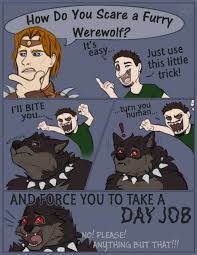 C] How Do You Scare a Werewolf? by ZTheCrazed -- Fur Affinity [dot] net