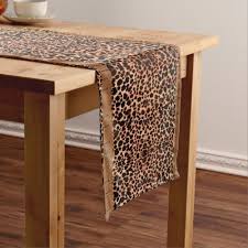 Luxurious Leopard Table Runner Zazzle Com In 2020 Printed Table Runner Personalized Table Runner Table Runners