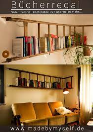 Die lösung kann daher sein, sich sein bücherregal einfach selber. Bucherregal Regal Aus Alter Leiter Made By Myself Alte Leiter Bauernhaus Mobel Zuhause Diy
