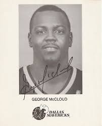 George McCloud Autographed 8x10 Dallas Mavericks Rare F799