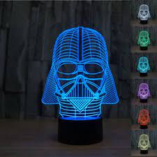 Officially licensed star wars product. Amazon Com 3d Star Wars Darth Vader Led Light Table Lamp Night Light Kids Room Bedroom Gift Home Improvement