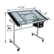 Check spelling or type a new query. Adjustable Drawing Drafting Table With Tempered Glass Art Work Station For Sale Online Ebay
