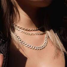 Brook and york colette chain link choker necklace. Gold Women S Diamond Choker Necklace Gold Goddess The Gold Gods