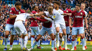 Leeds let aston villa equalise and hand promotion to sheffield united. Leeds United Intentionally Allows Aston Villa To Score Following Controversial Goal Brawl During Outrageous Sequence Cbssports Com