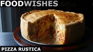 Put meat and sauce into a deep pie plate and sprinkle with parsley. Pizza Rustica Easter Meat Cheese Pie Food Wishes Youtube