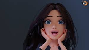 Tory Rigged Woman Character for Blender and Unity