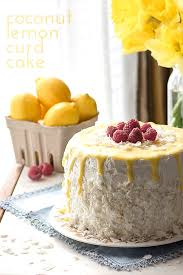Cake contains sugar almost always, but without it one can be made. Coconut Lemon Curd Cake All Day I Dream About Food