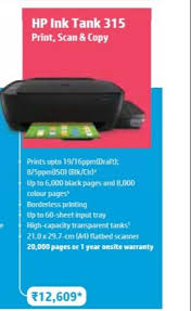Hp ink tank is a printer that has a huge ink storage location that can aid you to reduce printing expenses. Automatic Hp Ink Tank 315 Printer Rs 11520 Piece Rajal Enterprises Id 21395946988