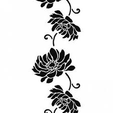 Flower Stencil Anemone Stripe Easy Diy Wall Decor With Stencils Flower Stencil Stencils Stencils Wall