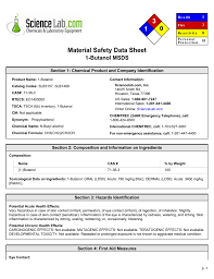 Msds For 1 Butanol