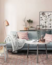 A little crunchy, a little decadent, totally smooth on the finish. Robin Egg Blue Sofa And Blush Walls Living Room Scandinavian Home And Living Home Living Room
