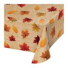 What kind of fall tablecloth do you have? Fall Leaves Vinyl Tablecloth Target