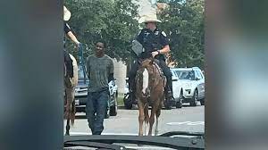 Ranger texas tx ( town of ranger texas ) police patch 4 3/8 free shipping! No Criminal Investigation For Texas Police Who Led A Black Man By A Rope Through Streets Abc News