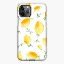 Watercolor Lemon And Peach Patterns Iphone 11 Pro Max Case In 2020 Pattern Iphone Iphone 11 Pro Case Pattern Iphone Case