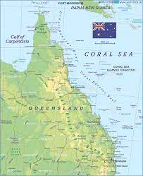 Karte von queensland (australien) zu drucken. Karte Von Queensland Bundesland Provinz In Australien Welt Atlas De