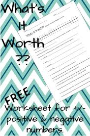 What S It Worth Add And Subtract Positive And Negative Numbers Negative Numbers Adding And Subtracting Middle School Math Classroom