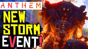 Kill a titan, spawn three events. Anthem New Boss Giant Ancient Ash Titan New World Event Strange Storm Youtube