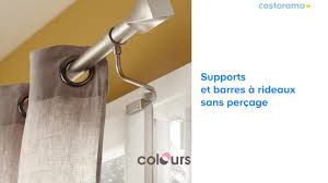Gamme De Supports Barre A Rideaux Sans Percage 625252 Castorama Youtube