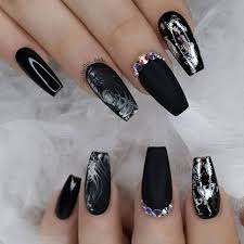 Ideas Of Perfect Matte Acrylic Nails Naildesignsjournal Com Ballerina Nails Cool Nail Designs Black Nail Designs
