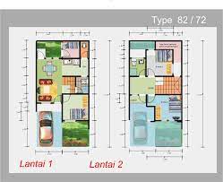 Maybe you would like to learn more about one of these? 35 Denah Terbaik Rumah Minimalis Sederhana 2 Lantai Rumahku Unik