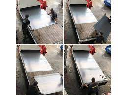 トラック荷台修理 架装 溶接 塗装 横ネタ増し 荷台床鉄板張替え truck123大阪中古トラック再生販売 溶接 修理 再生