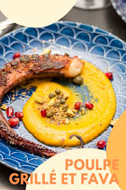 Poulpe Grille Et Fava Par Mikaela Liaroutsos Recette Recette Poulpe Grille Cuisine Facile