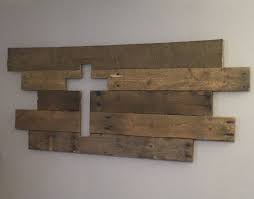 This rustic sign is ready for an upgrade. Reclaimed Wood Cross Wall Hanging Wood Wall Art Diy Wood Crosses Wood Turning Projects