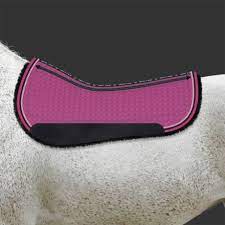Sehr gut erhalten da nur selten benutzt! Mattes Lammfellpad Round Fuchsia Violett Sattelpad Westernreitshop Online Shop