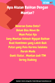 Doa agar mantan minta balikan dan menyesal telah meninggalkan kita putus cinta menjadi satu masalah cinta yang sangat menyakitkan dimana ketika kita masih sangat mencintai seseorang namun ternyata kita dipaksa untuk putus hubungan dengannya. Kata Kata Balikan Sama Mantan Lucu Cikimm Com