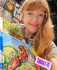 LAST DAY at C2E2 @c2e2 with my new 2026 Dragon Calendar, books, cards and  more! Stop by 😄 If you missed me here, check out my site for items and  show listing
