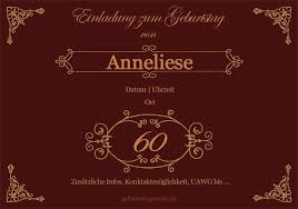 Check spelling or type a new query. Einladung Zum 60 Geburtstag Gratis Einladungskarten Texte