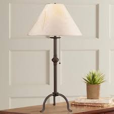 This popular lamp is on backorder. Craftsman Collection Pennyfoot Wrought Iron Table Lamp 74947 Lamps Plus Wrought Iron Table Iron Table Table Lamp