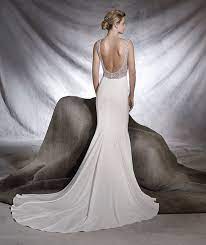 Orsola Crepe And Tulle Wedding Dress Pronovias Bridal Gowns Bridal Dresses Wedding Dresses