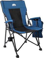 4.7 out of 5 stars. Amazon Com Coastrail Outdoor Folding Camping Chair High Back Padded Lawn Chair With Foldable Cup Holder Side Storage Back Pocket For Camping Hiking Heavy Duty 350 Lbs Weight Capacity Blue Extra Large