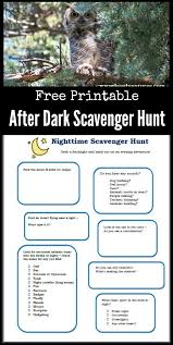 Nighttime Scavenger Hunt Nocturnal Adventures For Kids Outdoor Scavenger Hunts Scavenger Hunt For Kids Summer Activities For Kids